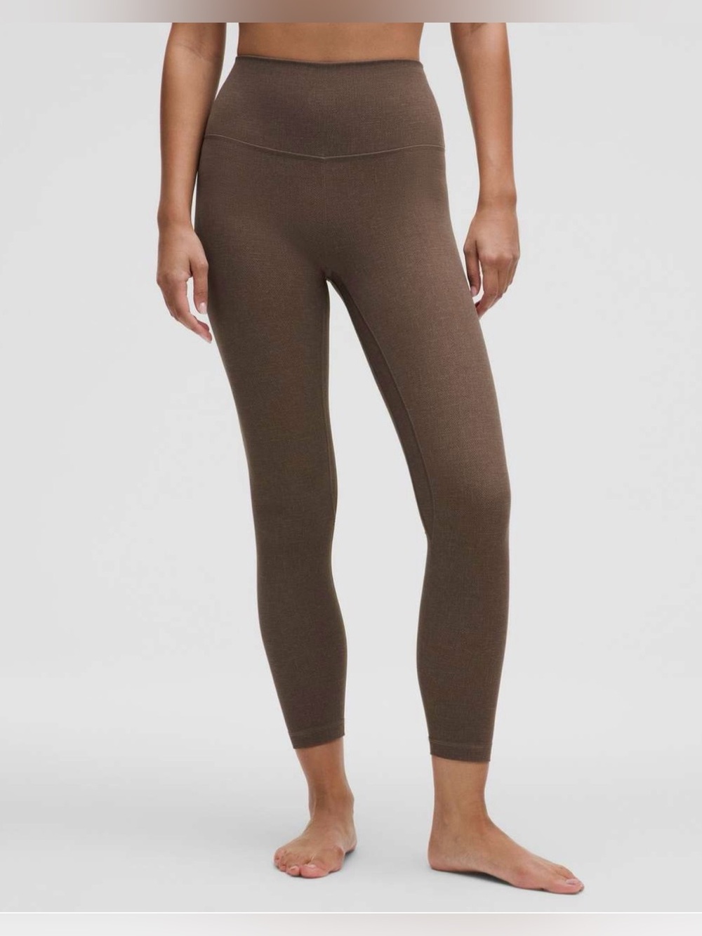 Lululemon Align High Rise 25” Leggings Diamond Texture Print Taupetastic Sz 2